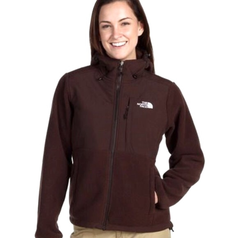 The North Face Hooded Denali Zip Up Jacket L Large